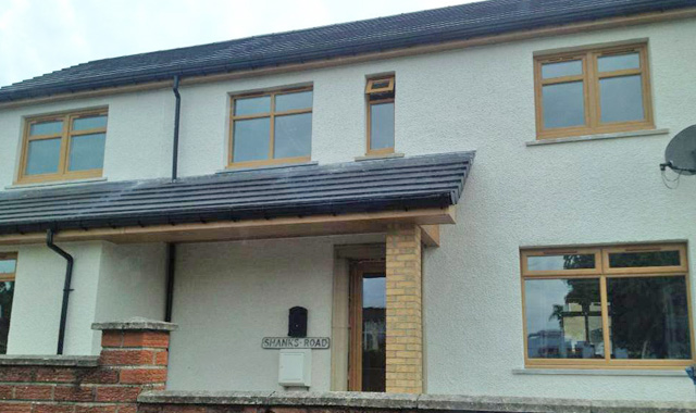 Golden-Oak-UPVC-Windows-On-House
